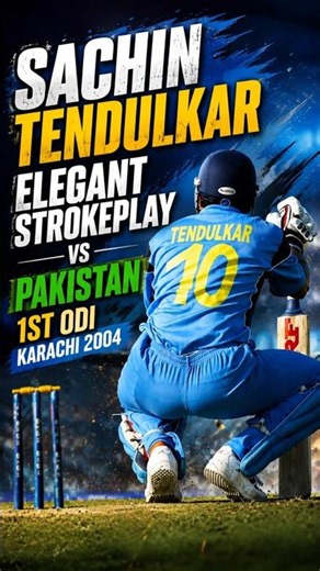 Sachin Tendulkar's Elegant Strokeplay vs Pakistan Karachi ODI 2004 #sachintendulkar