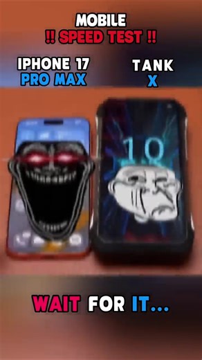 🤯 IPHONE 17 PRO MAX VS TANK X SPEED TEST