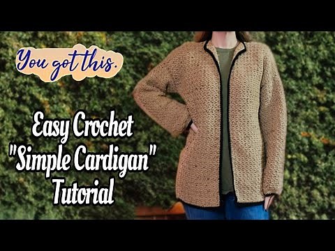 Learn To Crochet This Easy to Make Cardigan Tutorial