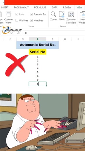 Excel me Automatic Serial Number Kaise Banaye | ALT H F I S Trick 😱