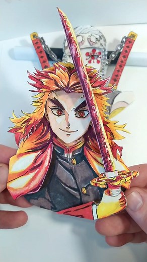 mogiarts (@mogiarts) - Rengoku Kyojuro Papercraft Demon Slayer
