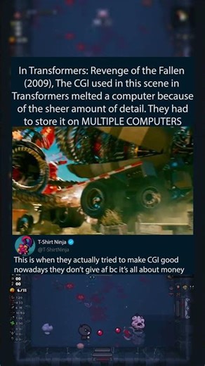 In Transformers: Revenge of the Fallen (2009), The CGI used in this scene in Transformers