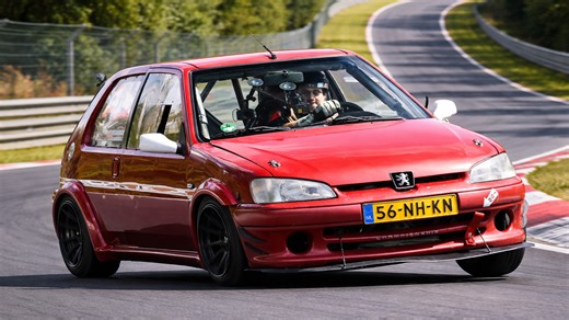 Nürburgring lap experience with a Peugeot 106