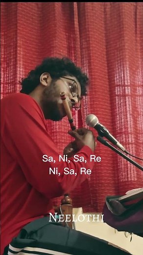 Neelothi Tamil song Flute notes for Beginners. I used F#scale flute to play song in D#minor.