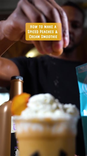 Spiced Peaches & Cream Smoothie Recipe