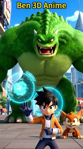 Ben 10 vs The Giant Monster Epic Cartoon Showdown You Won't Believe! 🚀💥​ #cartoon #shorts