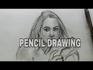 Female Figure Drawing Pencil Drawing technique / girl face drawing pencil drawing process