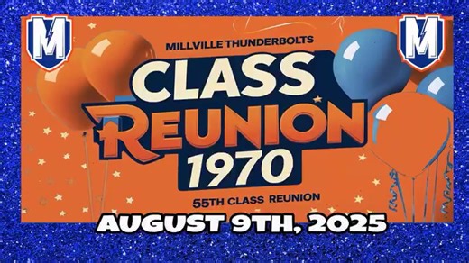 2.3K views · 11 reactions | Millville Thunderbolts Class of 1970 55th Class Reunion Party Highlights. Hosted by Dr Jim Beebe with lots of interviews! From August 9th, 2025 at The Thunderbolt Club | Quinn Broadcasting | Facebook
