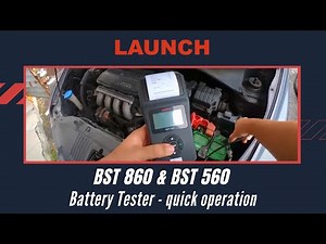 BST 860/ BST 560 | Battery Tester Operating Video | LAUNCH