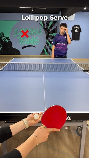 How to do Lollipop Serve 🏓 @alexislebrun2003 | Melih Sarışahin