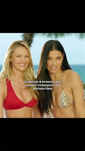 Haute Couture Fashionista on Instagram: "candice swanepoel & adriana lima bts of the victorias secret swim special, 2015☀️"