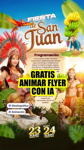 Crea Flyers y Diseños Animados Gratis