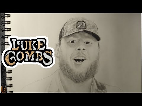 Luke Combs pencil drawing