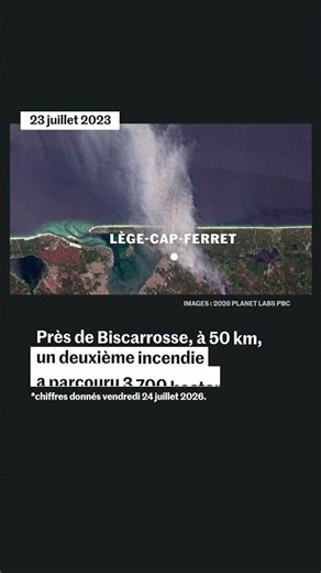 L’incendie en Gironde vu du ciel, 14 000 hectares parcourus