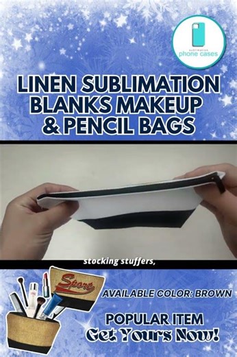 The “Grandma Will Cry” Bag Is Back in Stock - Linen Sublimation Blanks Makeup & Pencil Bags #shorts