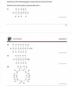 Identify each of the following organic compounds by its structu... | Filo