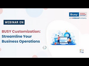 BUSY Customization: Streamline Your Business Operations | BUSY