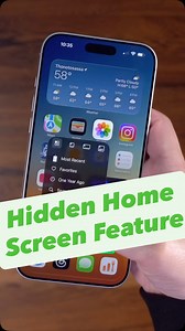 There’s a Home Screen feature hiding in plain sight, and probably works with every app you have! #shortcuts #iphonetips #techtips | Stephen Robles
