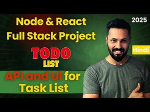 MERN Stack To-Do Project in Hindi #6 List Down Task List | Full Stack Project Series"
