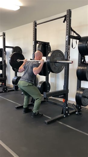 Barbell Back Squat - Eccentric, Isometric, and Concentric Reps