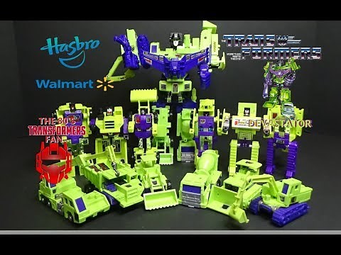 Transformers G1 Reissue DEVASTATOR Toy Review Wal-Mart Exclusive