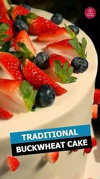 Flower Buckwheat Cake Made with 5 Natural Colors!