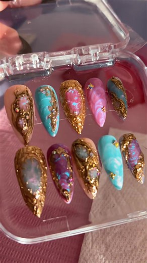 Last one of these I promise ✨💕 #nailart #pressonnails #nailsart #fypシ #fyp