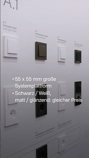Highlight auf der Light + Building: Neues Schalterprogramm