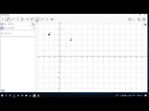 DISTANCIA ENTRE DOS PUNTOS CON GEOGEBRA