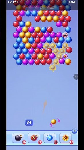 Satisfying Bubble Pop! Bubble Shooter Level 129 Clear 💥