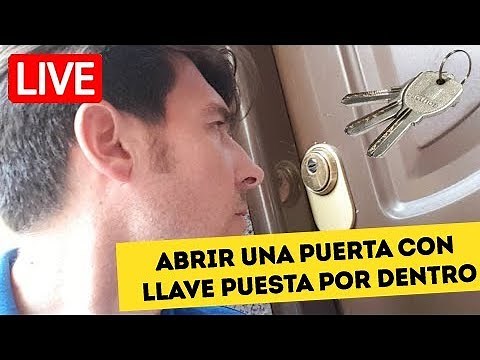 Cómo ABRIR una PUERTA con LLAVE puesta por DENTRO