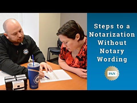 Steps to a Notarization Without Notary Wording