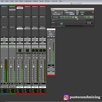 LFE FILTER SETUP FOR FILM AND TV MIXING