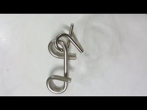 How to solve metal puzzle solution (3 angles)- P shape #3