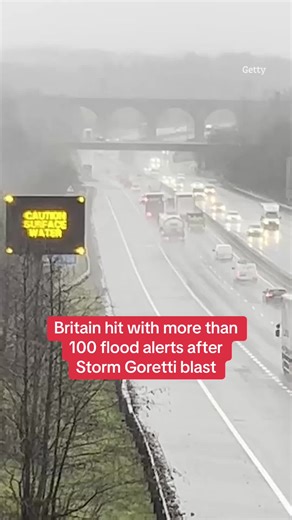 Britain Faces 100 Flood Alerts Post Storm Goretti