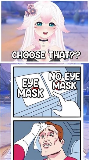 you can CHOOSE whether to KEEP Columbina’s EYE MASK?