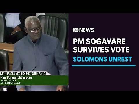 Solomon Islands Prime Minister Manasseh Sogavare survives vote of no confidence | ABC News