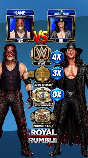 The Undertaker vs Kane – Championship Wins Showdown 🔥