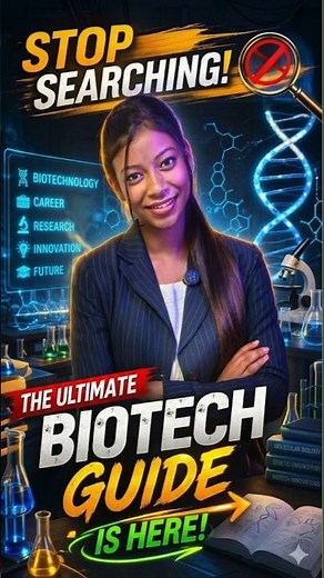 Biotech Career Roadmap 2026: Level Up Your Biology Game! 🧬📈 | +91 9051773700
