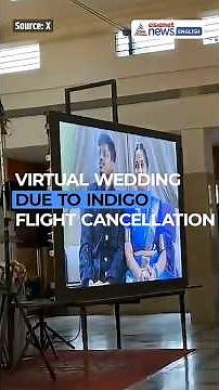 IndiGo Flight Cancels: Newlywed Couple Organise VIRTUAL Wedding Reception | Viral
