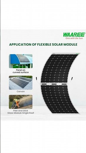 Flexible Solar Module From WAAREE | 500.wp Flexible solar panel #FlexibleSolarModule #solarpanel