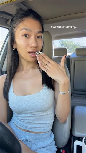 giving major kpop demon hunter vibes 💜🔥🐅#nails #naildesigns #nailtransition #newnails #shorts