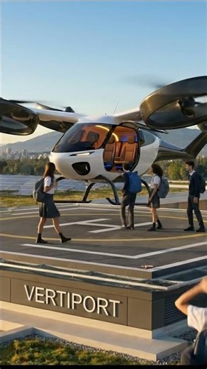 Forget the Bus These Students Arrived by FLYING CAR! 2026 Next Gen flying evtol #airmobility #evtol