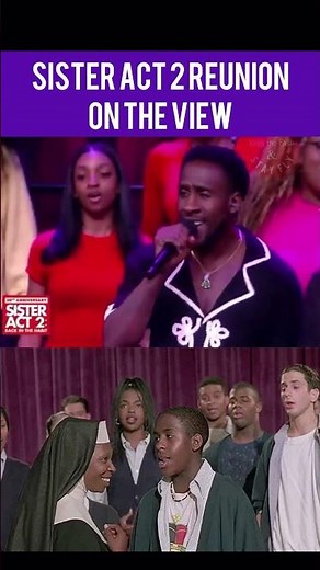 Sister Act 2 Reunion On The View W/ Whoopi Goldberg & Original Choir #movie #movies #theview #shorts