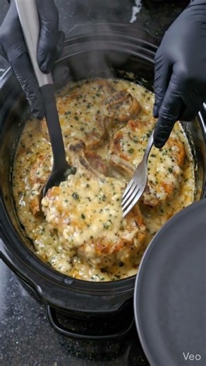 Creamy Garlic Parmesan Pork Chops 🍖🧄🧀