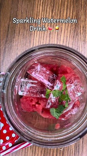 Sparkling Watermelon Drink. #summer #cafe #watermelon #food #trending #refreshing #juice #recipe
