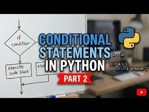 Lecture 1 | Conditional statement in python | #python #programming #coding #tutorial