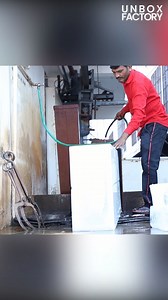 28K views · 110 reactions | How Ice is Made in a Factory | Ice Block Manufacturing | Unbox Factory | Facebook