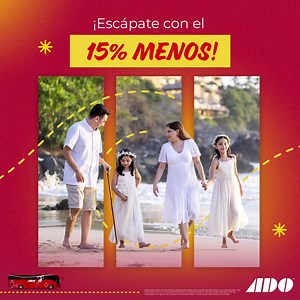 ¿A dónde viajarán en familia este Buen Fin? 🌄 Aprovecha hoy nuestros descuentos del 15% de descuento que tenemos para ti al comprar en línea. Dales a tus pequeños la sorpresa de que irán de viaje, ¡el destino ya espera por ustedes! 🚌🎟 https://bit.ly/3AKUvk5 | ADO