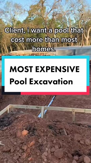 MOST EXPENSIVE pool excavation designed by Heavenly Homes. #luxury #luxuryrealestate #pool #poolconstruction